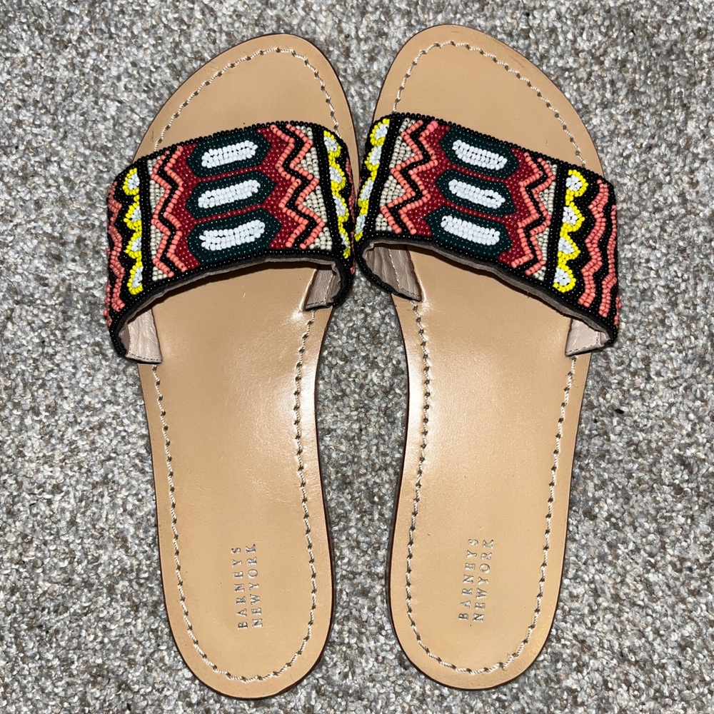 Beaded Barneys New York sandals